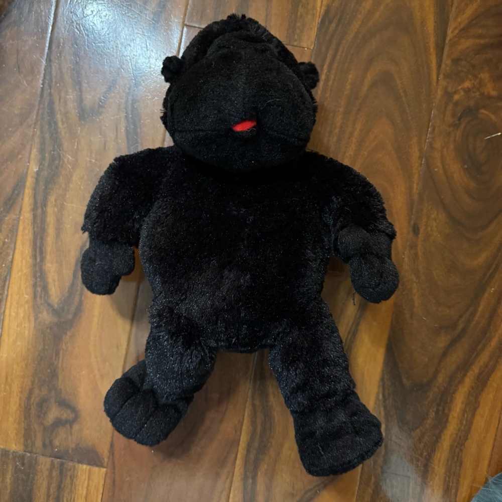 Hobby Lobby Black and Red Plush Stuffed gorilla